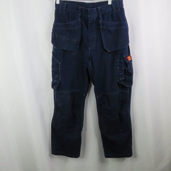 Blaklader Flame Resistant Pants 30x30 FR 1636 Cargo Utility Pockets Blue - Picture 1 of 15